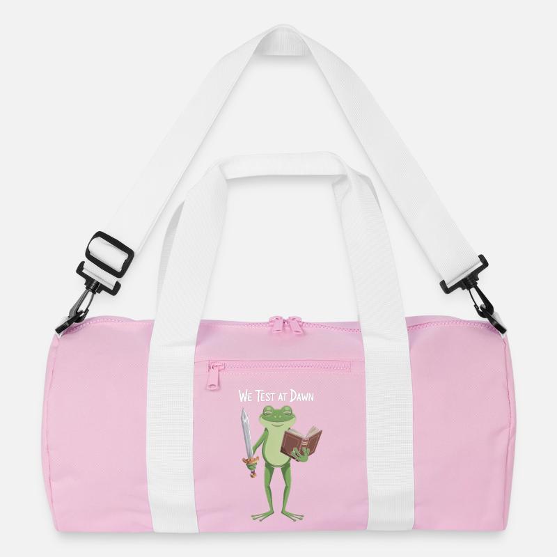Froschritter im Morgengrauen Recycelte Duffel Bag