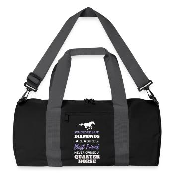 Ami Quarter Horse - Don Amateur de chevaux & Cavalier - Sac de sport recyclé - noir/gris graphite - Devant