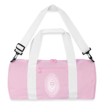 Lignes géométriques musique Techno, Rave Oufit - Sac de sport recyclé - rose/blanc - Devant