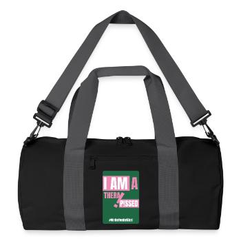 PSYCHO_01 - Recycelte Duffel Bag - Schwarz/Graphitgrau - Vorne