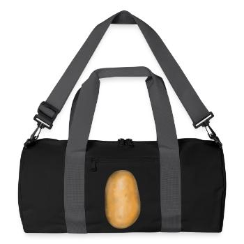 Kartoffel Gemüse Kartoffeln Speise Nahrung Bio - Recycelte Duffel Bag - Schwarz/Graphitgrau - Vorne