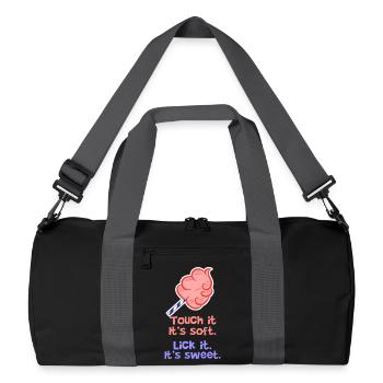 Sweet tooth Statement bonbons Bonbons Délicieux - Sac de sport recyclé - noir/gris graphite - Devant