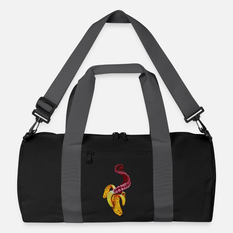Wirbelnde Mutant-Banane Recycelte Duffel Bag