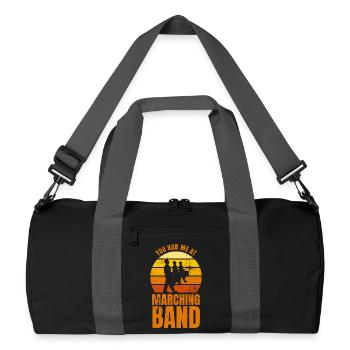 Blague des fanfares - Sac de sport recyclé - noir/gris graphite - Devant