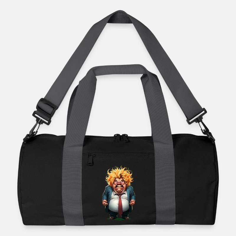 Wutbürger Karikatur Recycelte Duffel Bag