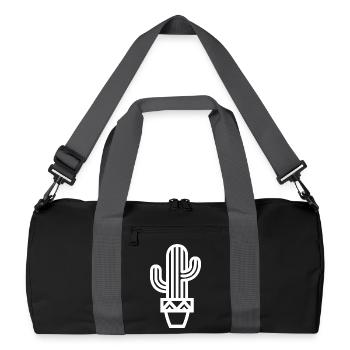 Cactus plant icon Botany Houseplants icon - Recycled Duffel Bag - black/graphite grey - Front