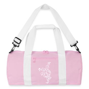 Croquis de breakdance - Sac de sport recyclé - rose/blanc - Devant