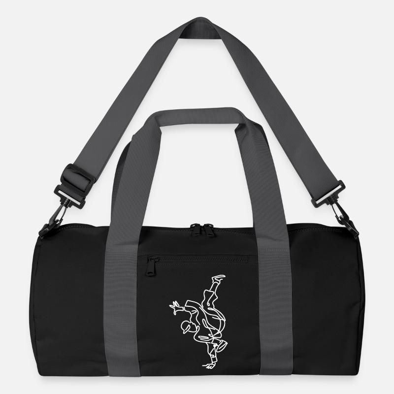 Breakdancing Sketch - Recycled Duffel Bag - black/graphite grey