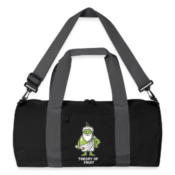 Théorie des fruits : Philosophe Vert Pear - Sac de sport recyclé - noir/gris graphite - Devant