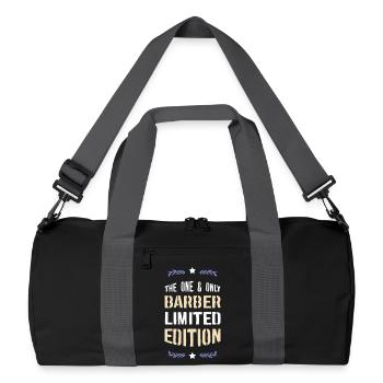 BARBER Limited Edition - Recycled Duffel Bag - black/graphite grey - Front