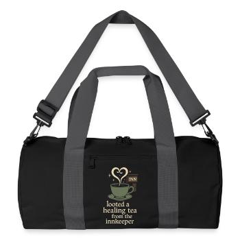 Booktok Fantasy Bookish Humor Geschenk Für - Recycelte Duffel Bag - Schwarz/Graphitgrau - Vorne