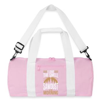 Holzfäller - Recycelte Duffel Bag - Rosa/Weiß - Vorne