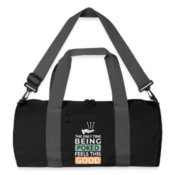 Licensed TCM Practitioner Expert Therapeutic  - Recycled Duffel Bag - black/graphite grey - Front