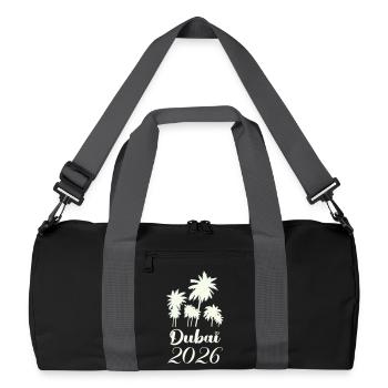 Scénario de Dubai Palm Trees 2026 - Sac de sport recyclé - noir/gris graphite - Devant