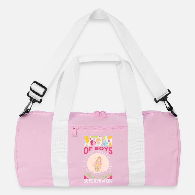 Jungen-Mama-Superkraft lustiges Muttertagsgeschenk Recycelte Duffel Bag
