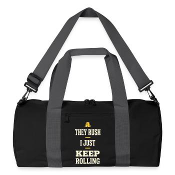 Truck Sim Truck Simulator Sim Trucker Long Haul - Recycelte Duffel Bag - Schwarz/Graphitgrau - Vorne