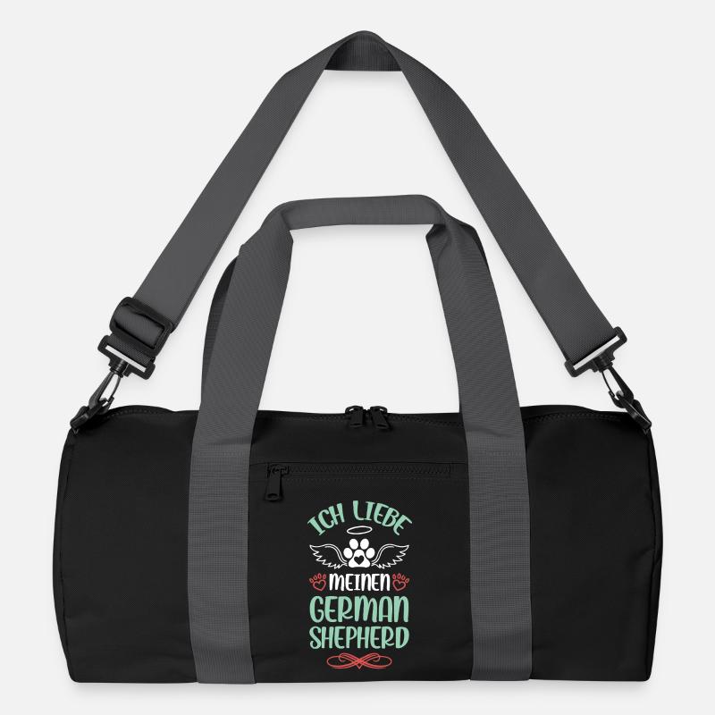 I love my German Shepherd Recycled Duffel Bag