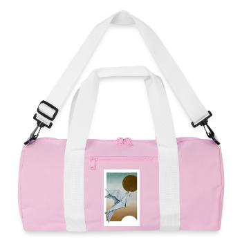 Origami Dove - Sac de sport recyclé - rose/blanc - Devant