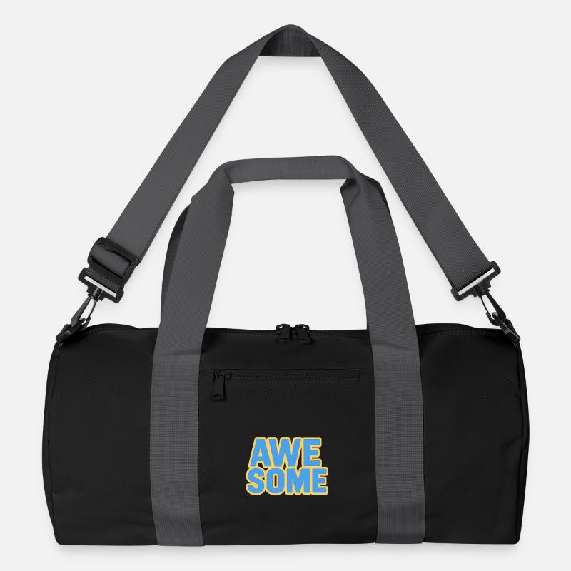 Buntes "Awesome" Schriftdesign Recycelte Duffel Bag