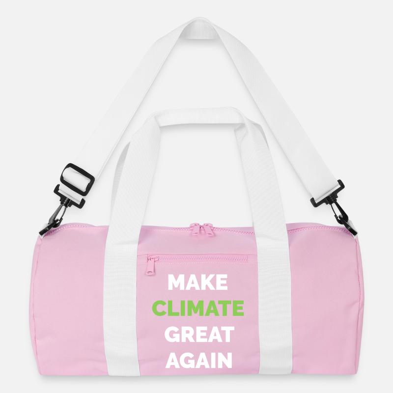make climate great again Klimaschutz Klima Symbol Recycelte Duffel Bag