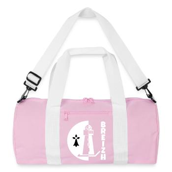 Bretagne, Breizh, celte - Sac de sport recyclé - rose/blanc - Devant