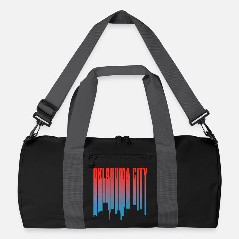 Oklahoma City Skyline Gradient Recycelte Duffel Bag