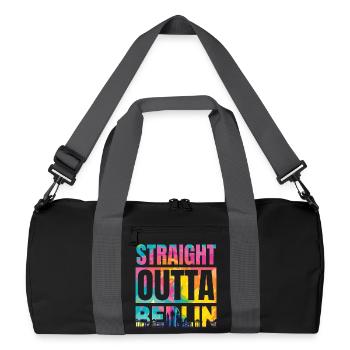 Directement de Berlin - Sac de sport recyclé - noir/gris graphite - Devant