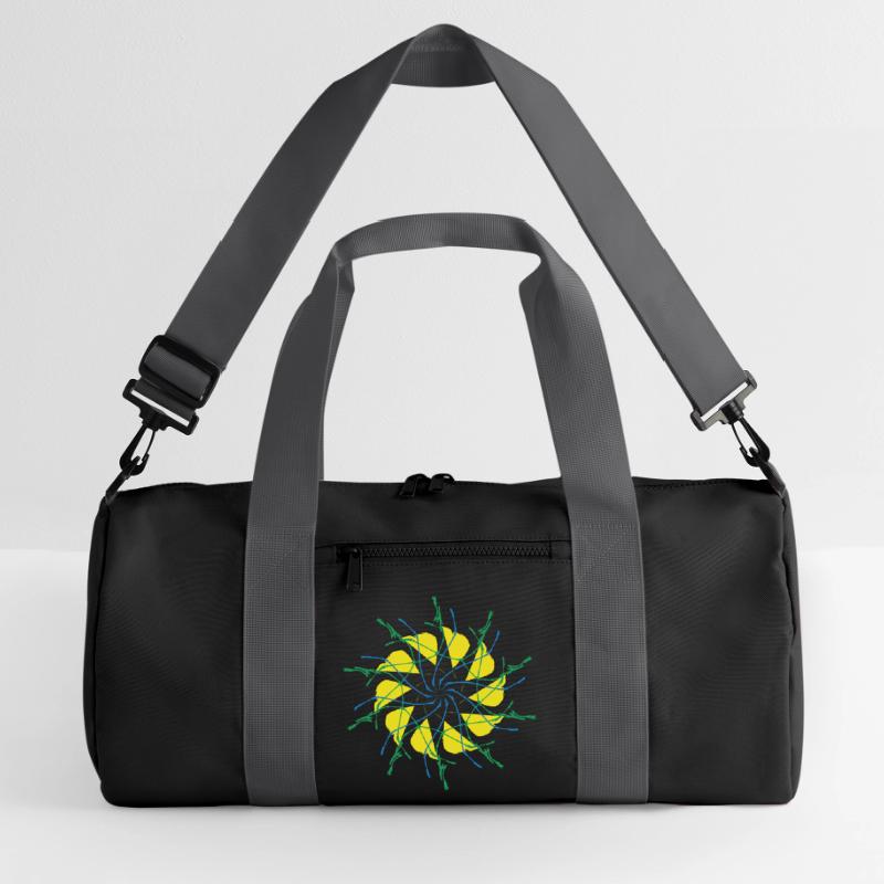 Random patterns circled Recycled Duffel Bag