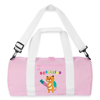 Schulkind Einschulung | Schulanfang ABC-Schütze - Recycelte Duffel Bag - Rosa/Weiß - Vorne