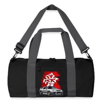 Jdm / Tuning / Turbocompresseur / Jantes / Chiptuning - Sac de sport recyclé - noir/gris graphite - Devant