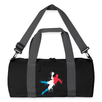 Handball Team France Handball Player Explosion European Championship - Recycled Duffel Bag - black/graphite grey - Front