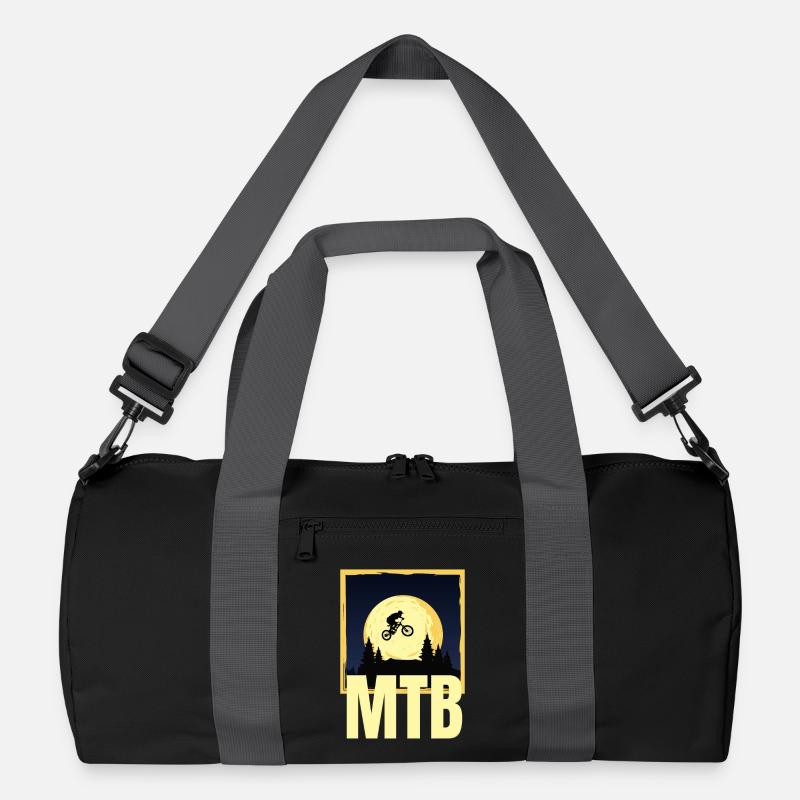 Mountainbike - Recycelte Duffel Bag - Schwarz/Graphitgrau