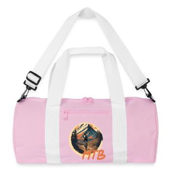 Mountainbike - Recycelte Duffel Bag - Rosa/Weiß - Vorne