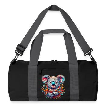 Koala - Recycelte Duffel Bag - Schwarz/Graphitgrau - Vorne