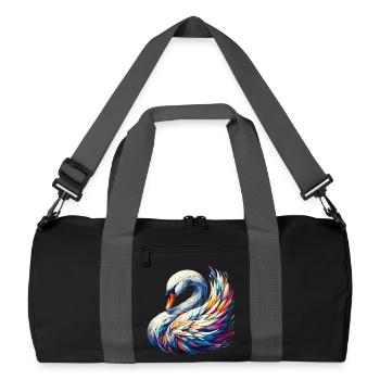 Swan - Recycled Duffel Bag - black/graphite grey - Front