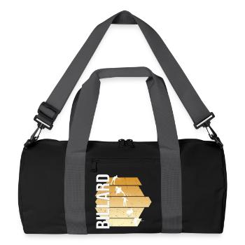 Billard - Recycelte Duffel Bag - Schwarz/Graphitgrau - Vorne