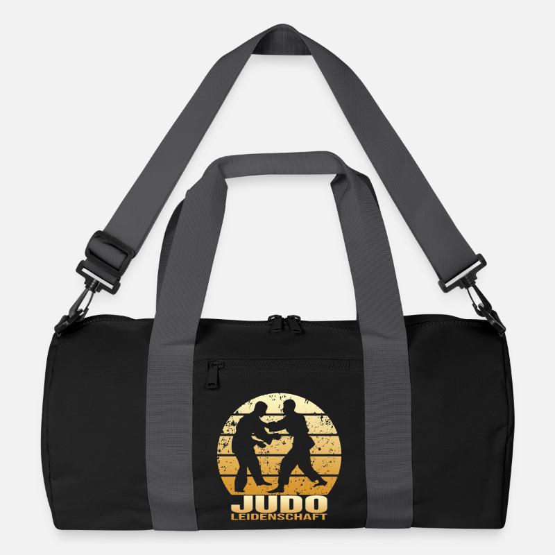 Judo Leidenschaft - Recycelte Duffel Bag - Schwarz/Graphitgrau