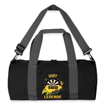 Dart Legende - 180 - Recycelte Duffel Bag - Schwarz/Graphitgrau - Vorne