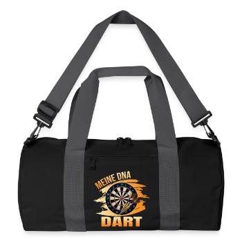 Meine DNA - Dart - Recycelte Duffel Bag - Schwarz/Graphitgrau - Vorne