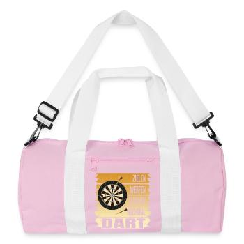 Zielen - Werfen - Fluchen - Nochmal - Recycelte Duffel Bag - Rosa/Weiß - Vorne