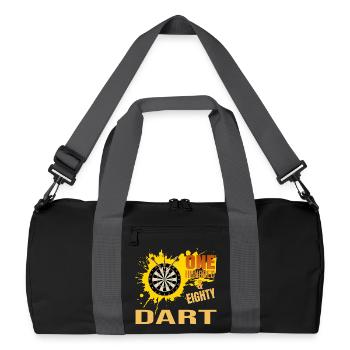One Hundred Eighty - Dart - Recycelte Duffel Bag - Schwarz/Graphitgrau - Vorne
