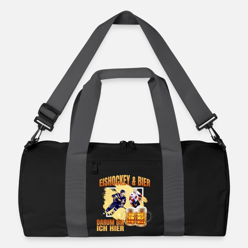 Eishockey und Bier - Darum bin ich hier Recycelte Duffel Bag