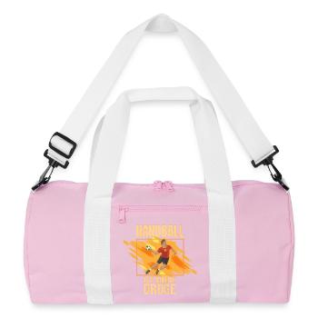 Handball ist meine Droge - Recycelte Duffel Bag - Rosa/Weiß - Vorne