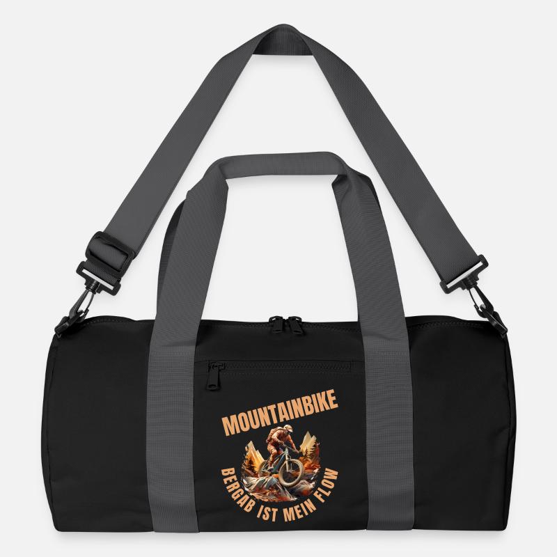 MTB: Bergab ist mein Flow Recycelte Duffel Bag