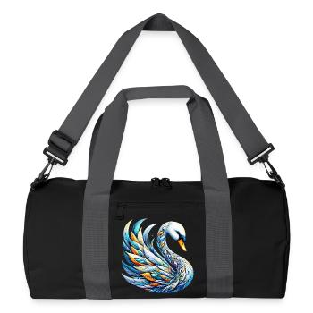 Swan - Recycled Duffel Bag - black/graphite grey - Front