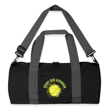 Sport der Legenden - Recycelte Duffel Bag - Schwarz/Graphitgrau - Vorne
