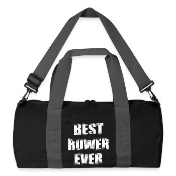 Best rower of all time - Recycled Duffel Bag - black/graphite grey - Front