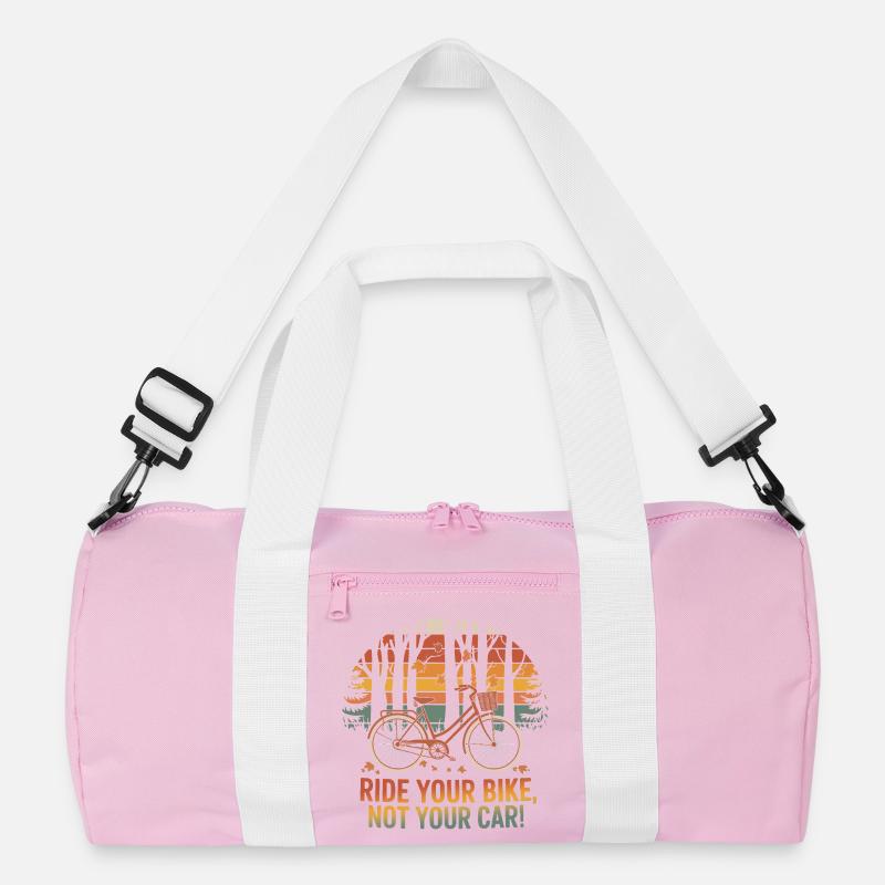 Eco-Friendly Bicycle Adventure Design Recycled Duffel Bag
