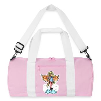 Cloud migration - Recycled Duffel Bag - pink/white - Front