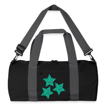 ETOILE. NOËL. JOYEUX NOËL. MERRY CHRISTMAS - Sac de sport recyclé - noir/gris graphite - Devant